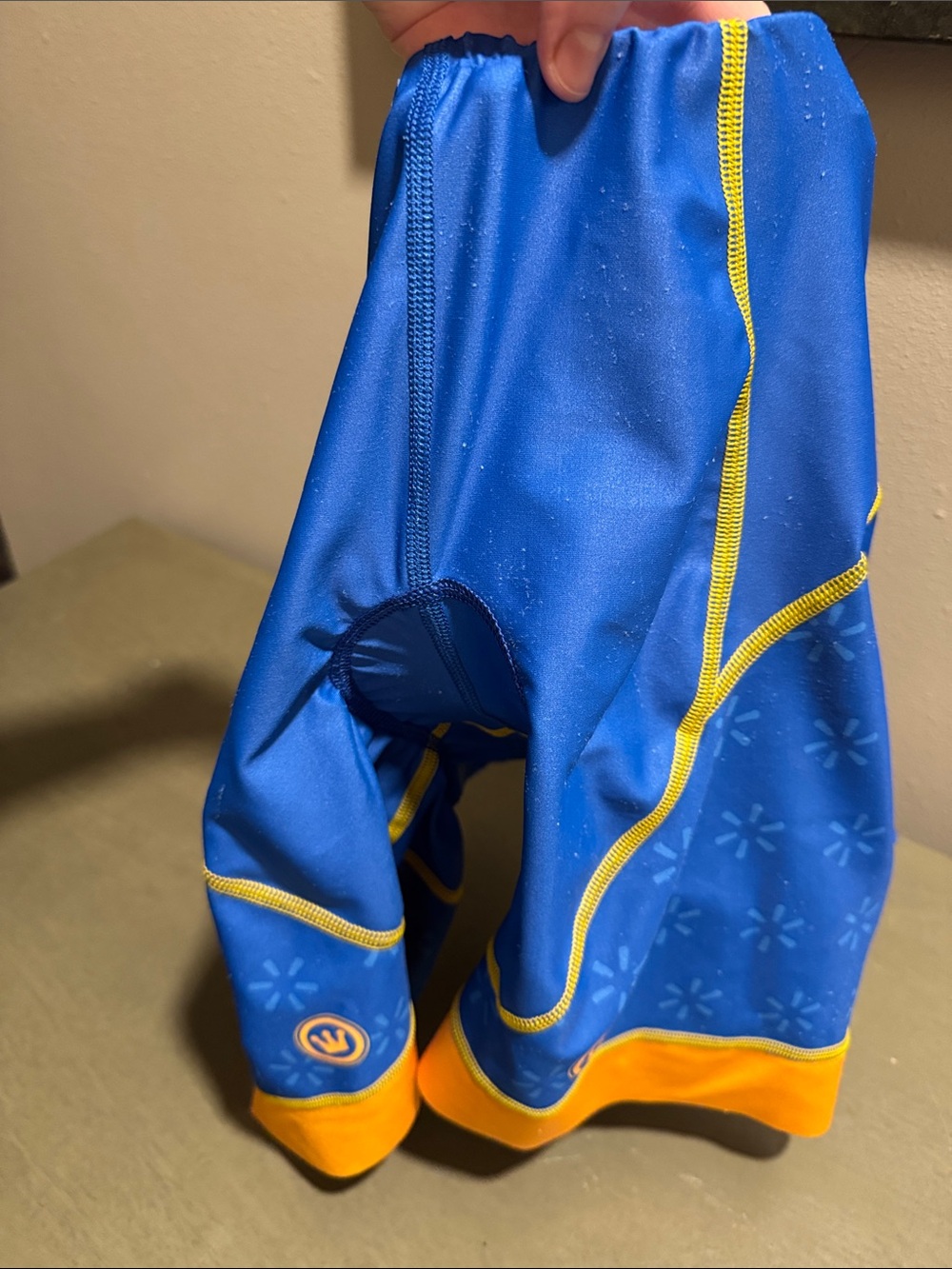 Canari Ride Bentonville Blue and Yellow Men’s Cycling Shorts size Large